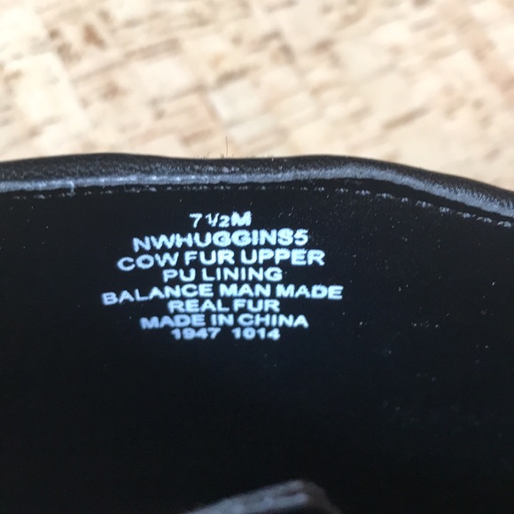 Nine West Huggins Leopard Print Genuine Calf Hair Ankle Boot Bootie 7.5 - Picture 9 of 10